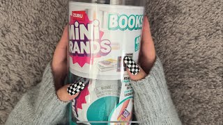 ASMR Mini Brands Books  Whispering crinkles tapping [upl. by Branch]