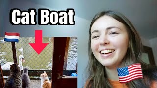 American Reacts To The quotCat Boatquot in the Netherlands [upl. by Ael]