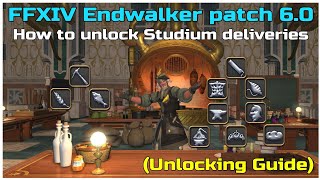 FFXIV Endwalker patch 60 How to unlock The Studium custom deliveries [upl. by Deadman755]