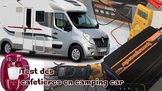 test cafetières 230 v sur onduleur 2000 w pour camping car [upl. by Audie]