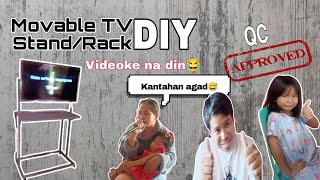 Diy Movable TV stand DIY project  Matibay na stand ng TV [upl. by Anitniuq785]