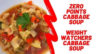 Zero Points Cabbage Soup  Weight Watchers Cabbage Soup [upl. by Aynav]