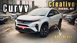 आ गया Curvv का Creative 👀 Tata Curvv Creative Diesel MT सबसे बढ़िया VARIANT Review In Hindi [upl. by Nonregla]