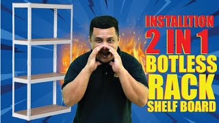 RackStar installation 2 in 1 boltless rack board shelf [upl. by Atiruam]