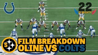 Banged Up Steelers Oline Struggling To Find A Way  All22 Film Review [upl. by Cralg]