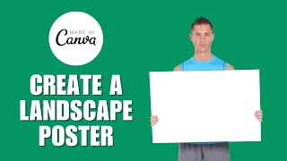 Canva Quick Tutorial How to Easily Create a Landscape Poster in Canva NEW UPDATE 2023 [upl. by Ernaldus]