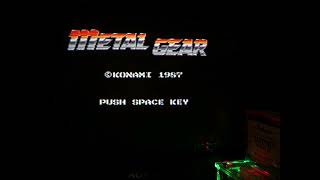 【MSX2】Metal Gear En  メタルギア DemoOpening MiSTer FPGA YC CRT [upl. by Noillid526]