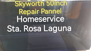 Done Homeservice Sta Rosa Laguna 50inch Skyworth tvrepair homeservice starosalagunaelectronics [upl. by Clio435]