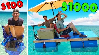 We Built 100 vs 1000 Boat FLOAT OR SINK [upl. by Madelin]