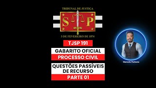 TJSP 191 Análise das questões passíveis de recurso Parte 01 [upl. by Mccollum508]