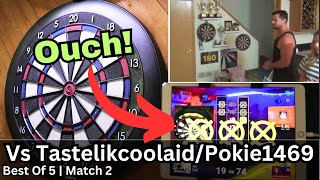 They Wanted Revenge  TastelikcoolaidPokie1469 Vs Mr And Mrs Bullshot Darts [upl. by Ahsatin132]