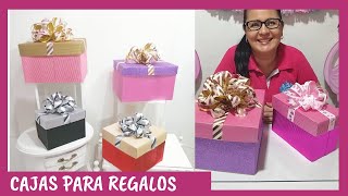 CÓMO HACER CAJAS PARA REGALO PASO A PASO Casa Carmelo [upl. by Edecrem539]