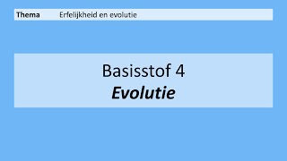 VMBO HAVO 2  Erfelijkheid en evolutie  4 Evolutie  8e Editie [upl. by Ginder]