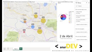 0033 DASHBOARD COMPLETO DE MAPAS CON CODIGO POSTAL EN POWER BI W11 2024 [upl. by Laen]