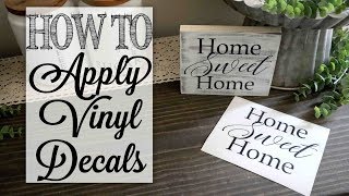 How To Apply Vinyl Decals [upl. by Fidel]