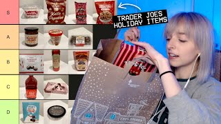 trying EVERY trader joes holiday item [upl. by Robson459]