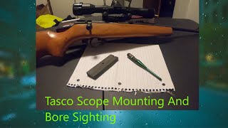 Tasco Scope Mounting And Bore Sighting [upl. by Okorih]