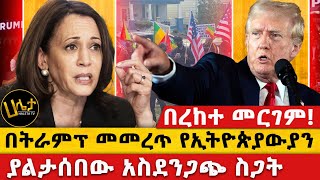 በትራምፕ መመረጥ የኢትዮጵያውያን ያልታሰበው አስደንጋጭ ስጋት  በረከተ መርገም  haletatv trump ebc [upl. by Anekahs]