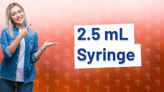 How much is 25 mL in a syringe [upl. by Igenia249]