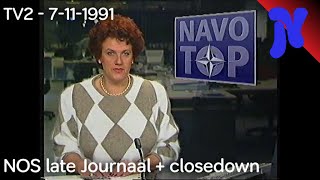 NOS late Journaal  closedown TV2 7111991 [upl. by Phil]