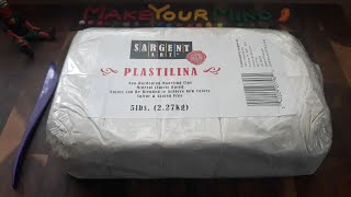 Sargent Art Plastilina Modeling Clay  Product Review [upl. by Atterrol]