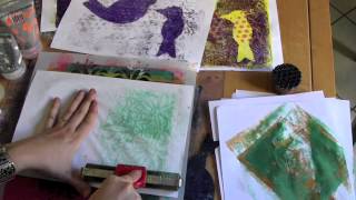 Comment imprimer avec une Gelli Plate [upl. by Aerol]