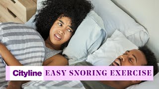 The 30second snoring exercise to save your goodnights sleep [upl. by Ynaffyt555]