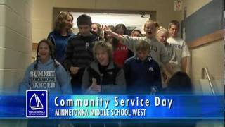 Community Service Day  Minnetonka Middle School West [upl. by Airdua]