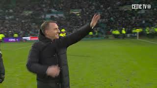 Celtic 21 Rangers  Post match celebrations [upl. by Kcirevam]