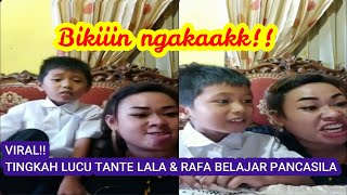 VIRAL FULL VIDEO TANTE LALA NGAJARIN RAFA PANCASILA NGAKAK SAMPAI EMOSI [upl. by Sert87]