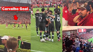 Liverpool Fans Reactions to Fabio Carvalho Goal vs Manchester United [upl. by Oribelle]