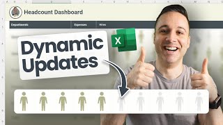 How to Create a Headcount Dashboard in Excel [upl. by Nroht967]