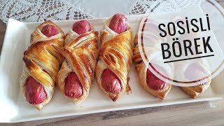 Sosisli Milföy Börek Tarifi  Kundak Börek  l Yemek Tarifleri [upl. by Neill169]