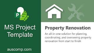 MS Project Templates Property Renovation [upl. by Dirrej]