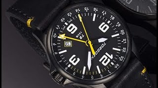 Torgoen T9 Matte Black GMT Pilot Watch for Men Review Stealth Black Pilot Watch made with quality a [upl. by Lyman]