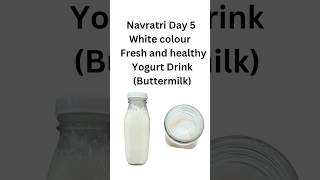 Navratri Day 5  White colour Fresh and Healthy Instant Yogurt Drink Buttermilk or Salted Lassi [upl. by Hotze122]