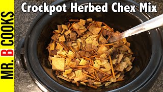 Chex Mix Recipe Crockpot Herbed Chex Mix  Snack Recipes [upl. by Ynabe339]