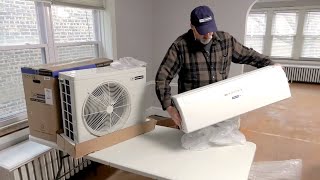 How to Install a Ductless MiniSplit Air Conditioner  Blueridge [upl. by Libys]