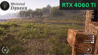 Medieval Dynasty on Max Settings  RTX 4060 Ti amp i5 12400F  Stunning Benchmark Performance [upl. by Naillig]