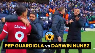 Pep Guardiola Darwin Nunez fight as Man City Liverpool draw 11 [upl. by Edylc]