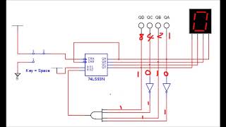 7493 MSI Asynchronous Counters [upl. by Nilyad]