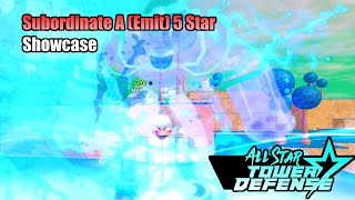 Subordinate A Emit 5 Star Is Meta for Story  Showcase All Star Tower Defense  Roblox [upl. by Nedry767]