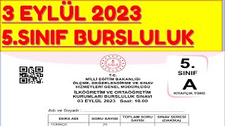 5 SINIF BURSLULUK SINAVI 2023 ÇIKMIŞ SORULAR A KİTAPÇIĞI [upl. by Watanabe62]