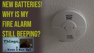 Carbon Monoxide Detector  Fire Alarm Wont Stop Beeping  Howto Replace [upl. by Imar]