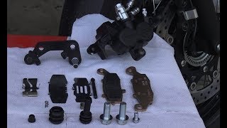 How To Service Your Motorcycle Front Brake Calipers  Dr Vstrom Brake Series [upl. by Marleah214]