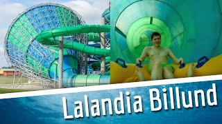 Lalandia Billund  alle Rutschen  Vandrutsjebaner i Aquadome Lalandia [upl. by Giselle]