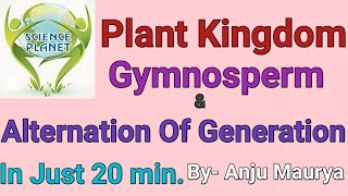 Plant Kingdom Gymnosperm Alternation of Generation By Anju Maurya [upl. by Heurlin]