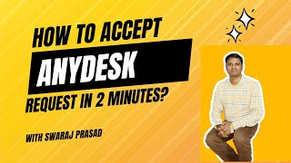 How to accept request on anydesk [upl. by Starlene]