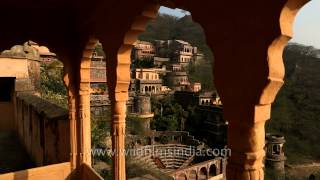 15th century palace converted to a hotel Neemrana Fort Palace [upl. by Krik]