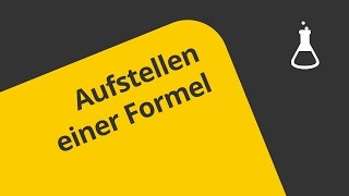 Eine Formel Aufstellung  Chemie  Allgemeine und anorganische Chemie [upl. by Gauthier]